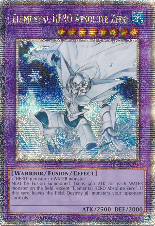 Elemental HERO Absolute Zero (Quarter Century Secret Rare) [RA03-EN231] Quarter Century Secret Rare | Exor Games Truro
