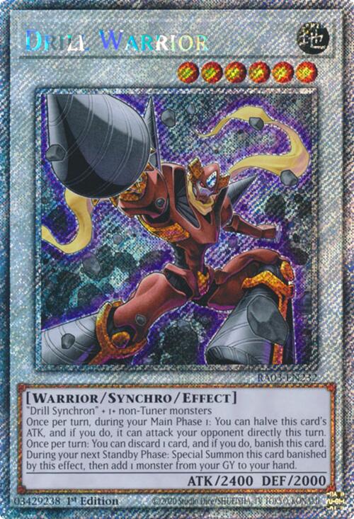 Drill Warrior (Platinum Secret Rare) [RA03-EN232] Platinum Secret Rare | Exor Games Truro