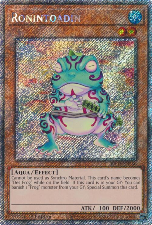 Ronintoadin (Platinum Secret Rare) [RA03-EN236] Platinum Secret Rare | Exor Games Truro