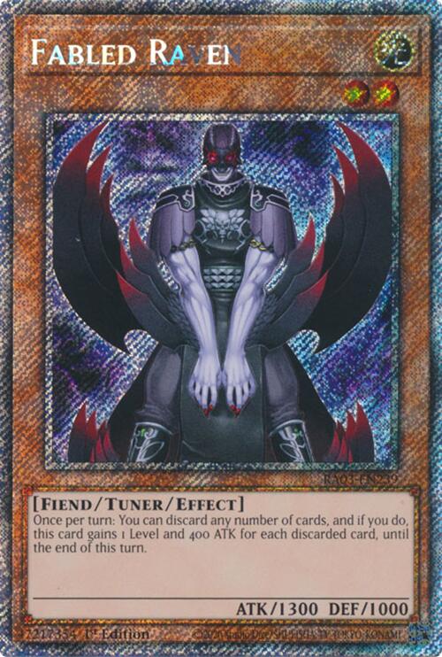 Fabled Raven (Platinum Secret Rare) [RA03-EN239] Platinum Secret Rare | Exor Games Truro