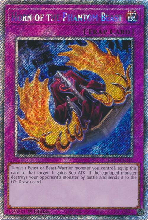 Horn of the Phantom Beast (Platinum Secret Rare) [RA03-EN241] Platinum Secret Rare | Exor Games Truro