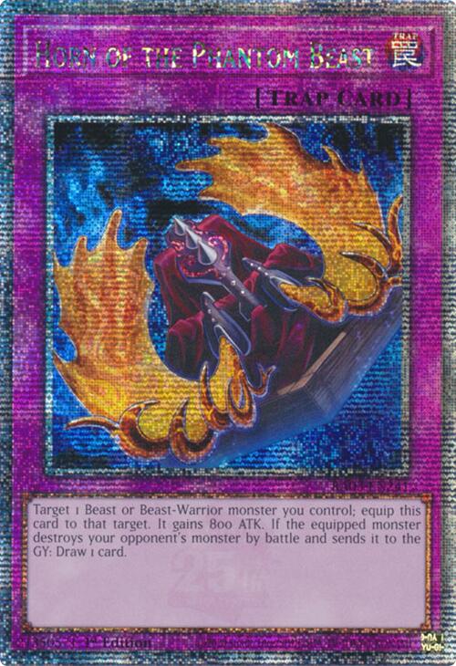 Horn of the Phantom Beast (Quarter Century Secret Rare) [RA03-EN241] Quarter Century Secret Rare | Exor Games Truro