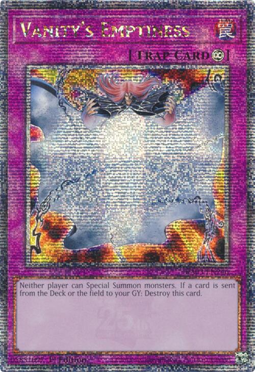 Vanity's Emptiness (Quarter Century Secret Rare) [RA03-EN246] Quarter Century Secret Rare | Exor Games Truro