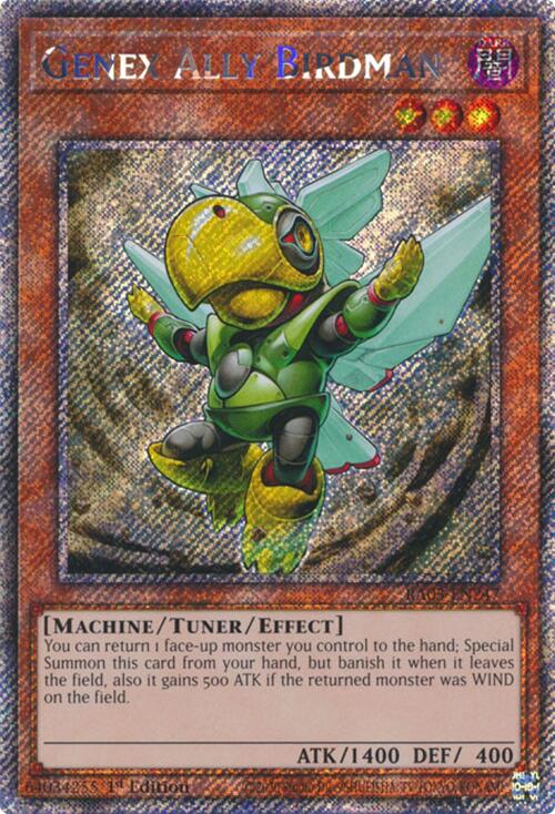 Genex Ally Birdman (Platinum Secret Rare) [RA03-EN247] Platinum Secret Rare | Exor Games Truro