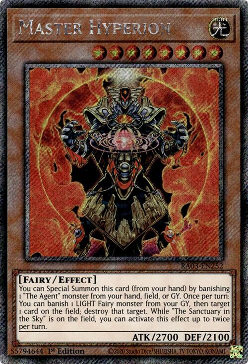Master Hyperion (Platinum Secret Rare) [RA03-EN252] Platinum Secret Rare | Exor Games Truro