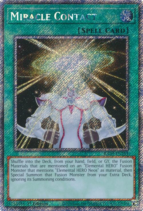 Miracle Contact (Platinum Secret Rare) [RA03-EN253] Platinum Secret Rare | Exor Games Truro