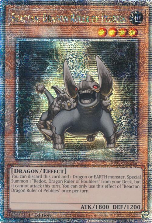 Reactan, Dragon Ruler of Pebbles (Quarter Century Secret Rare) [RA03-EN254] Quarter Century Secret Rare | Exor Games Truro