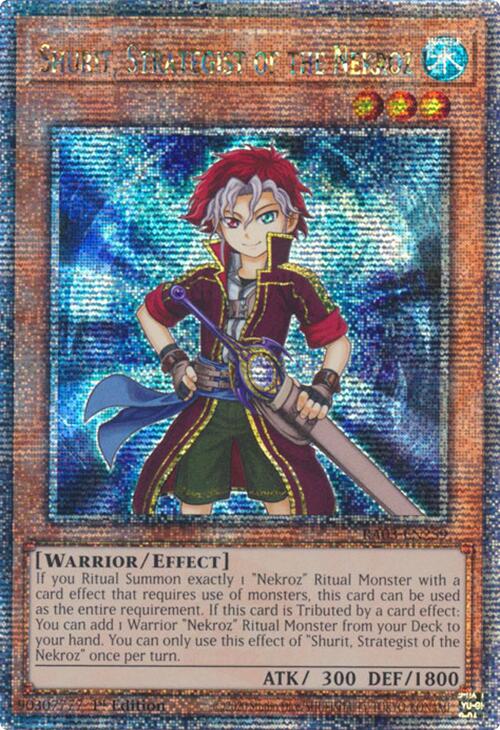 Shurit, Strategist of the Nekroz (Quarter Century Secret Rare) [RA03-EN259] Quarter Century Secret Rare | Exor Games Truro