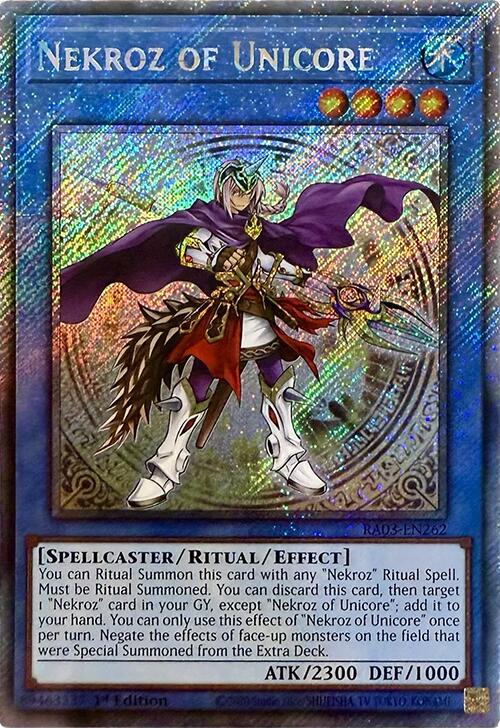 Nekroz of Unicore (Platinum Secret Rare) [RA03-EN262] Platinum Secret Rare | Exor Games Truro