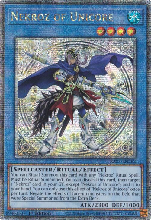 Nekroz of Unicore (Quarter Century Secret Rare) [RA03-EN262] Quarter Century Secret Rare | Exor Games Truro