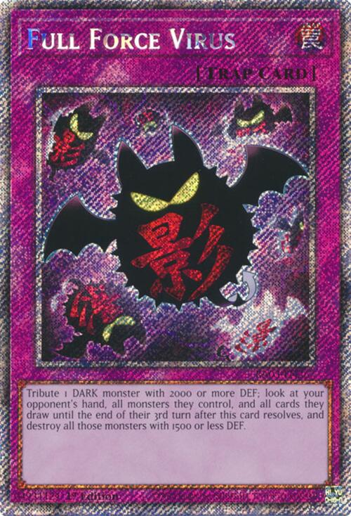 Full Force Virus (Platinum Secret Rare) [RA03-EN267] Platinum Secret Rare | Exor Games Truro