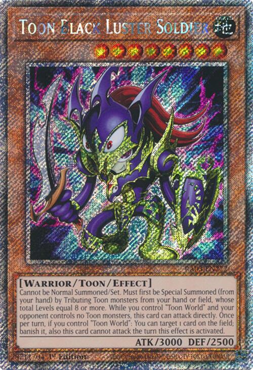 Toon Black Luster Soldier (Platinum Secret Rare) [RA03-EN272] Platinum Secret Rare | Exor Games Truro