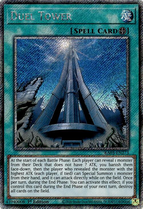 Duel Tower (Platinum Secret Rare) [RA03-EN273] Platinum Secret Rare | Exor Games Truro