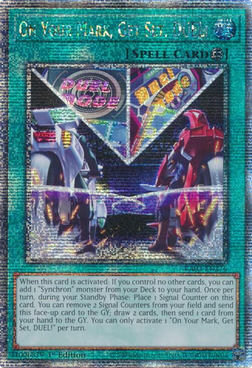 On Your Mark, Get Set, DUEL! (Quarter Century Secret Rare) [RA03-EN276] Quarter Century Secret Rare | Exor Games Truro