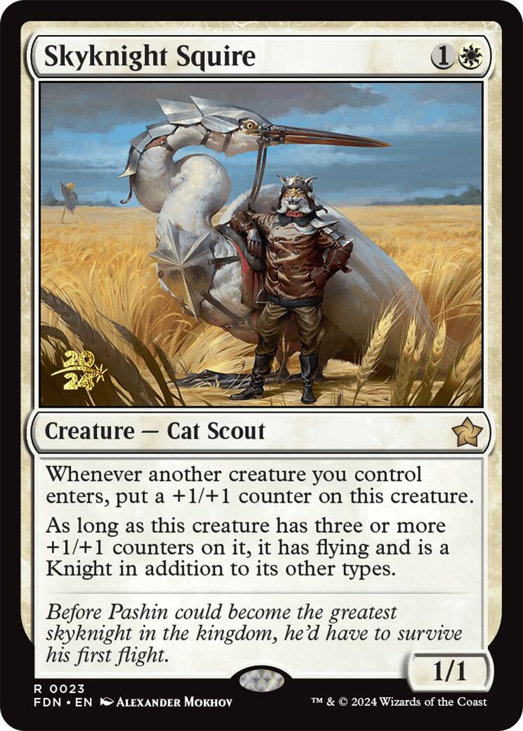 Skyknight Squire [Foundations Prerelease Promos] | Exor Games Truro