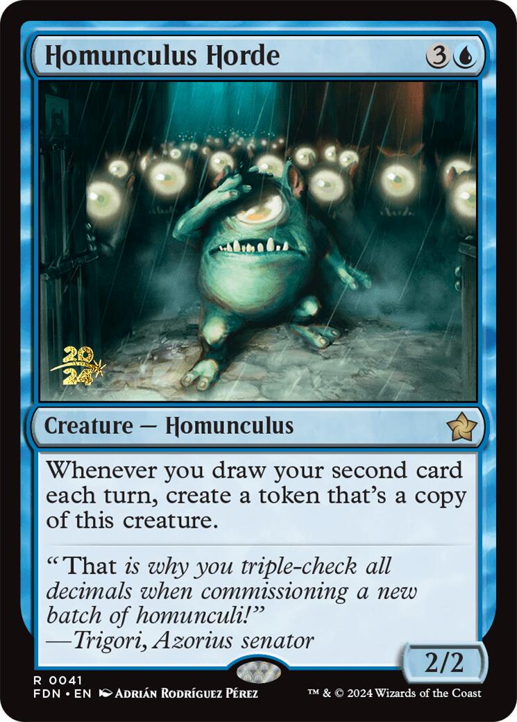 Homunculus Horde [Foundations Prerelease Promos] | Exor Games Truro