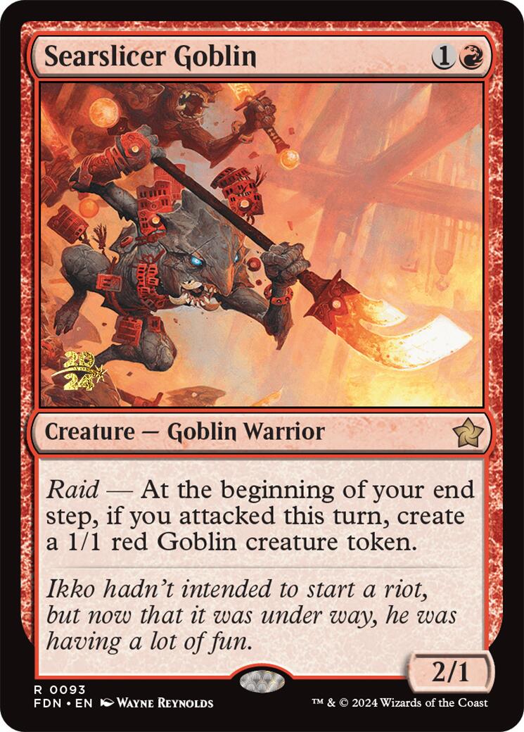 Searslicer Goblin [Foundations Prerelease Promos] | Exor Games Truro