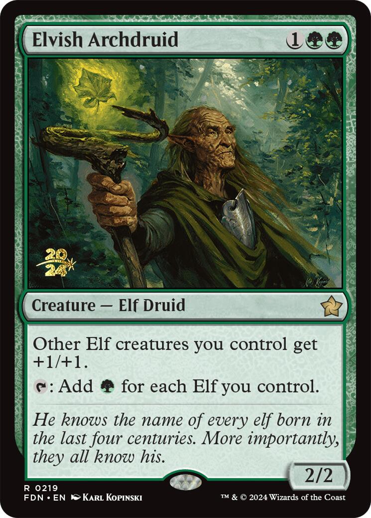 Elvish Archdruid [Foundations Prerelease Promos] | Exor Games Truro