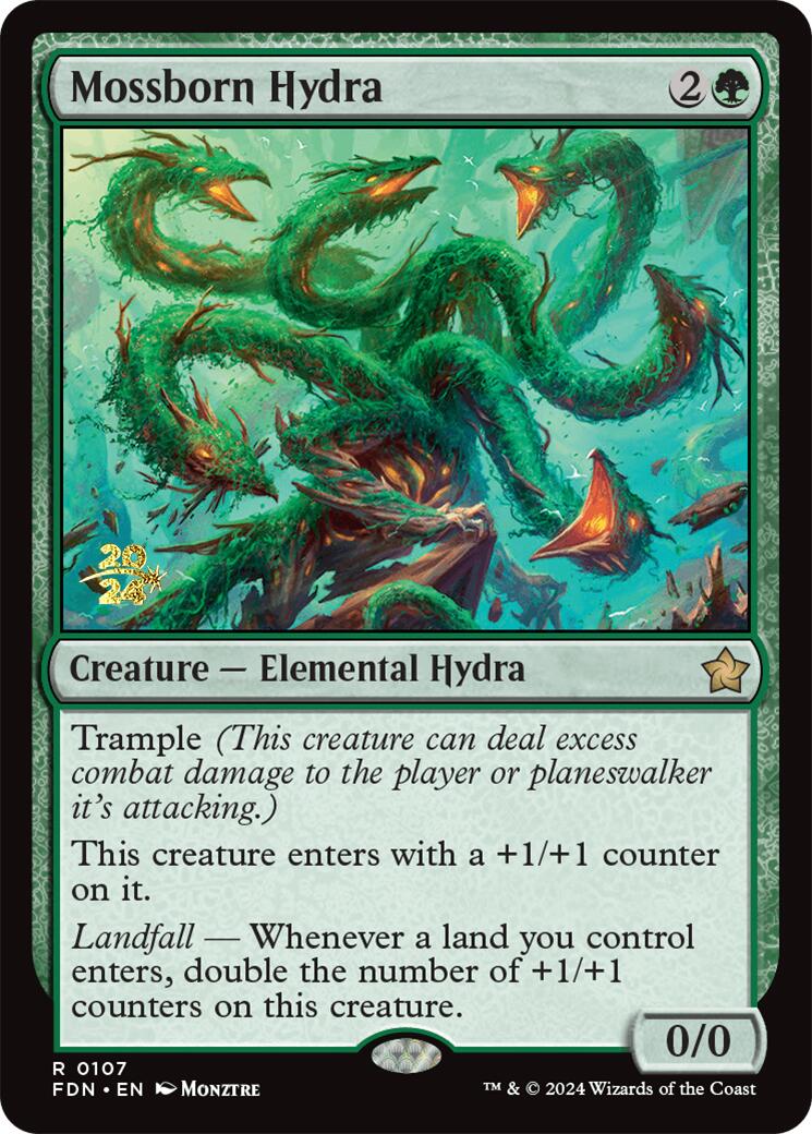 Mossborn Hydra [Foundations Prerelease Promos] | Exor Games Truro