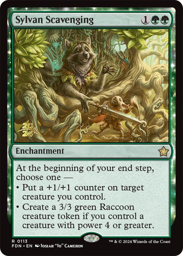 Sylvan Scavenging [Foundations Prerelease Promos] | Exor Games Truro