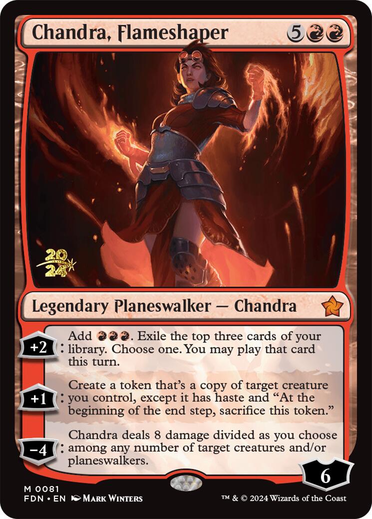 Chandra, Flameshaper [Foundations Prerelease Promos] | Exor Games Truro