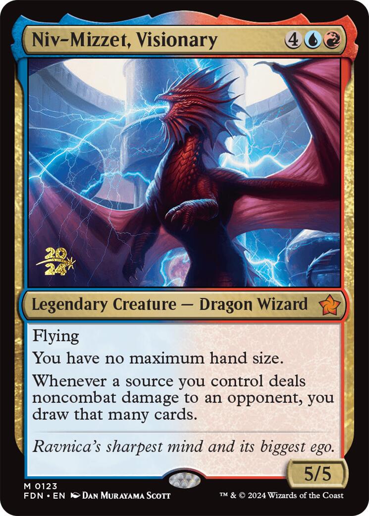 Niv-Mizzet, Visionary [Foundations Prerelease Promos] | Exor Games Truro