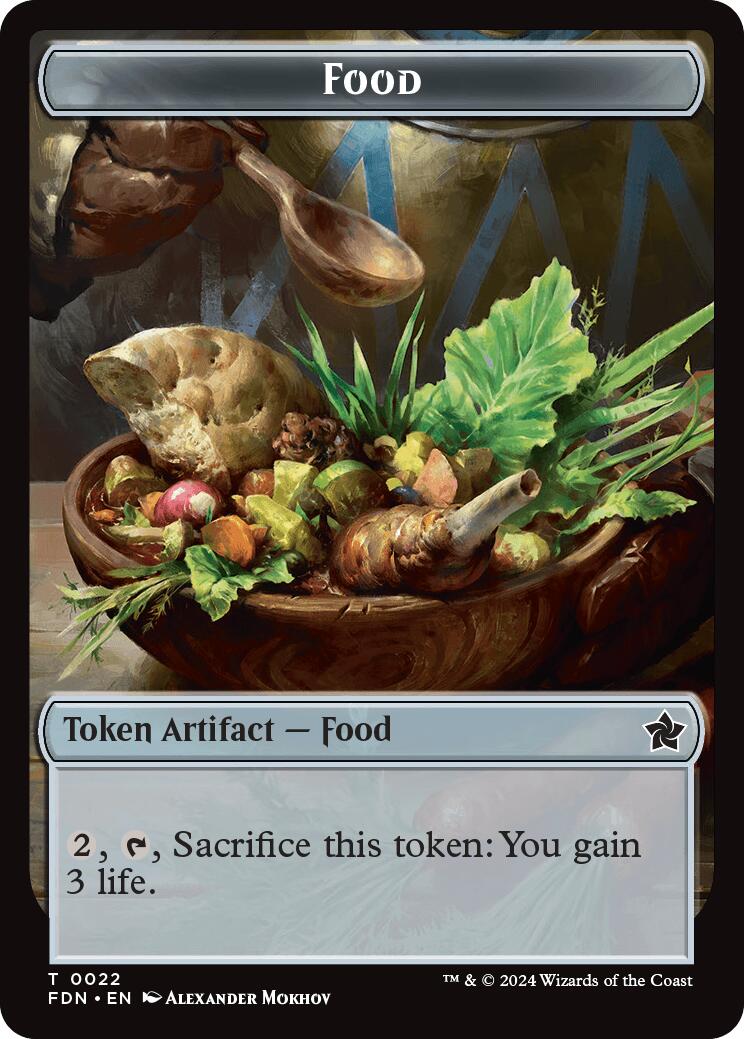 Food // Treasure Double-Sided Token [Foundations Tokens] | Exor Games Truro