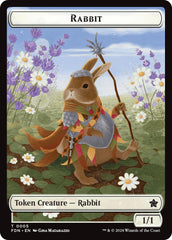 Rabbit // Soldier Double-Sided Token [Foundations Tokens] | Exor Games Truro