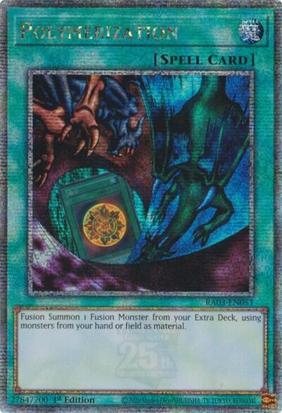 Polymerization (Alternate Art) (Quarter Century Secret Rare) [RA03-EN051] Quarter Century Secret Rare | Exor Games Truro