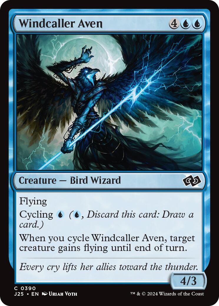Windcaller Aven [Foundations Jumpstart] | Exor Games Truro
