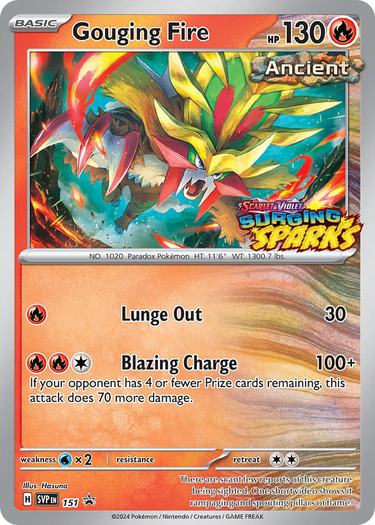 Gouging Fire (151) [Scarlet & Violet: Black Star Promos] | Exor Games Truro