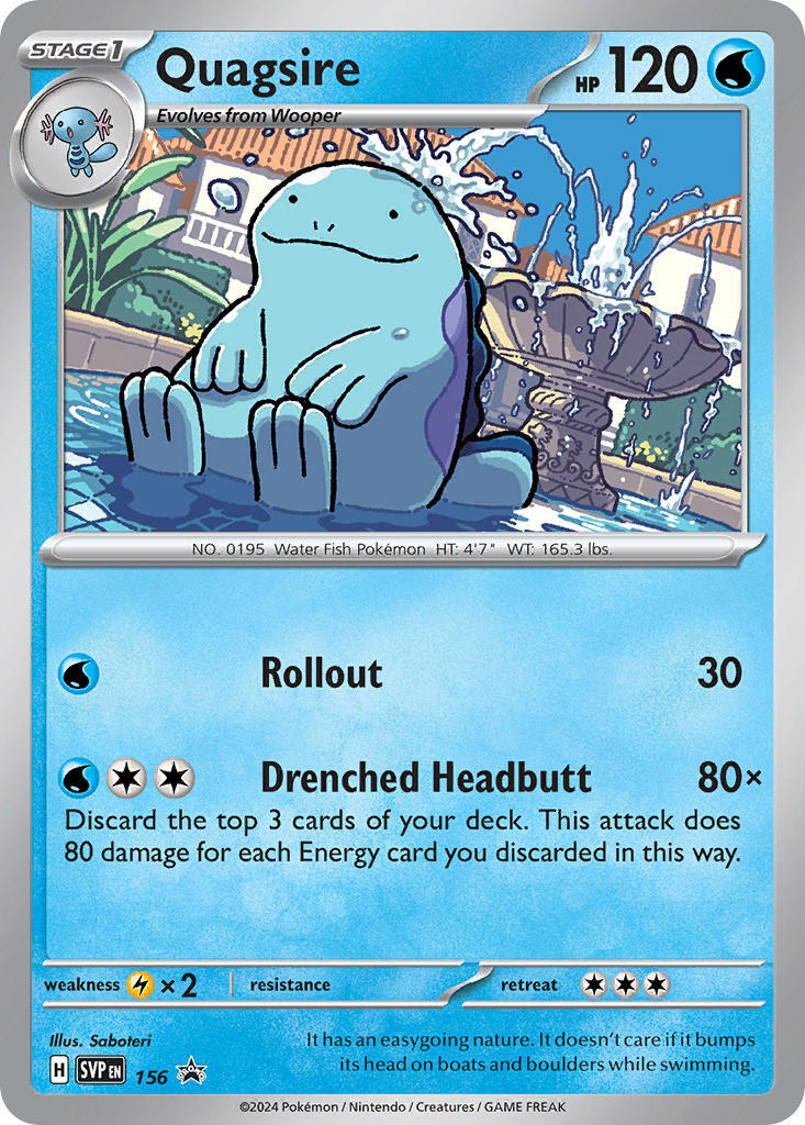 Quagsire (156) [Scarlet & Violet: Black Star Promos] | Exor Games Truro
