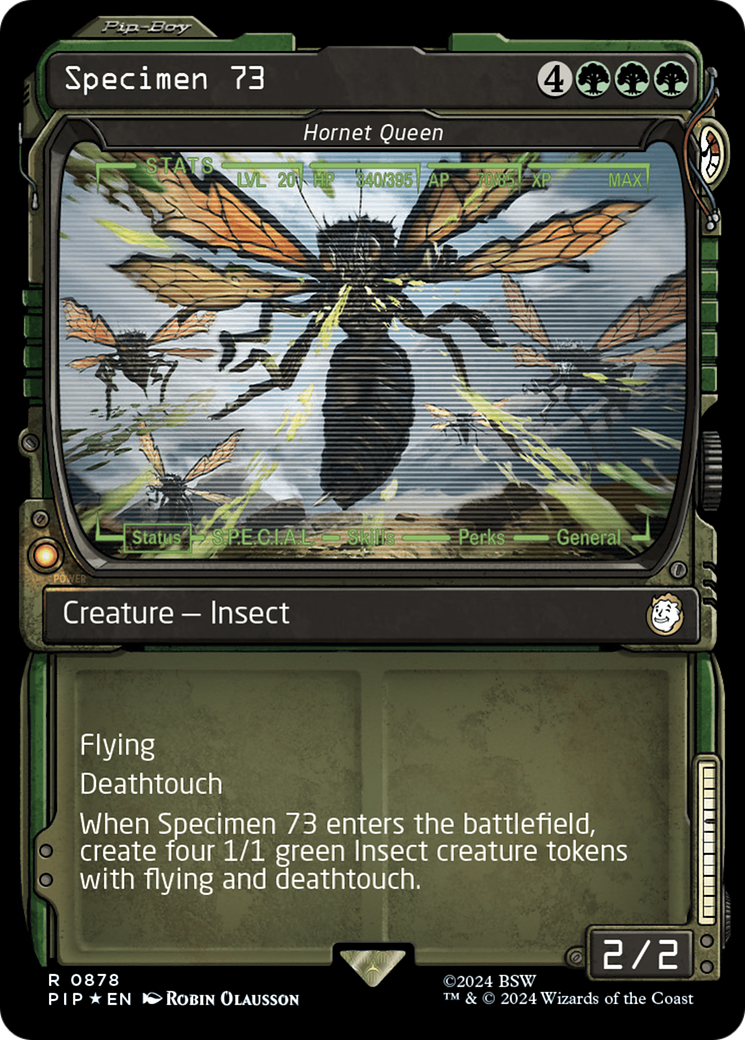 Specimen 73 - Hornet Queen (Showcase) (Surge Foil) [Fallout] | Exor Games Truro