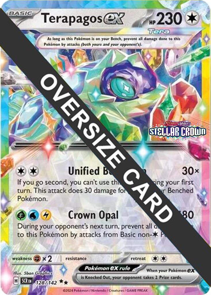 Terapagos ex (128/142) (Jumbo Card) [Scarlet & Violet: Black Star Promos] | Exor Games Truro