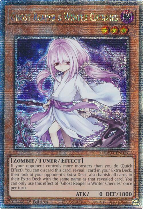 Ghost Reaper & Winter Cherries (Alternate Art) (Quarter Century Secret Rare) [RA03-EN014] Quarter Century Secret Rare | Exor Games Truro