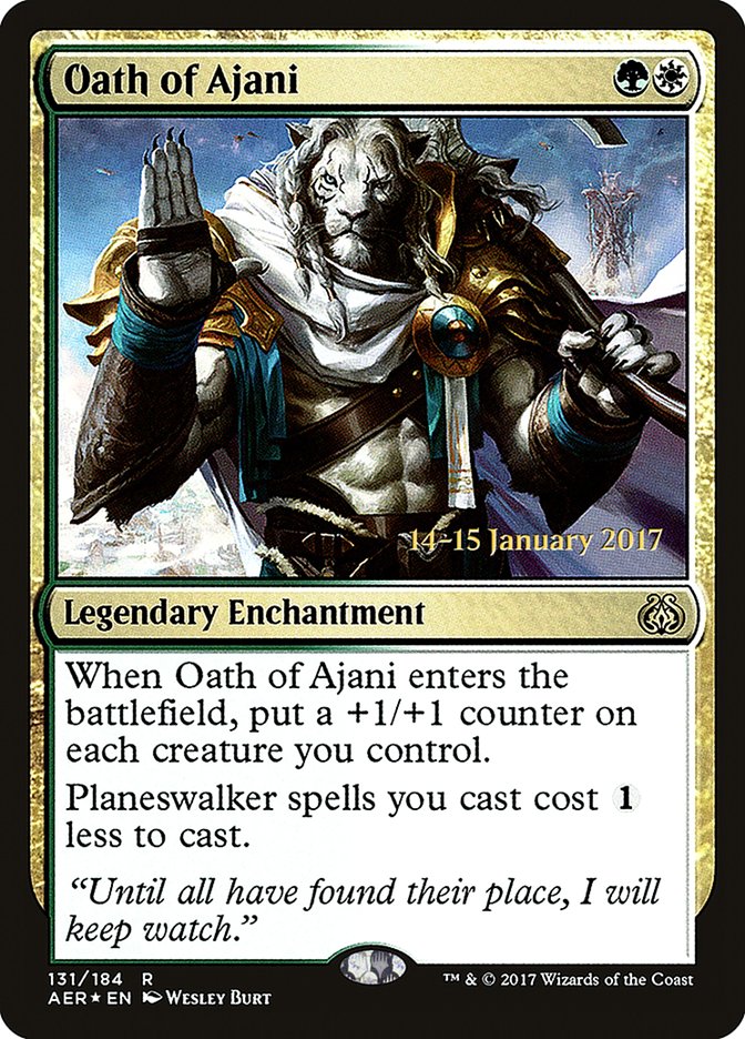 Oath of Ajani [Aether Revolt Prerelease Promos] | Exor Games Truro