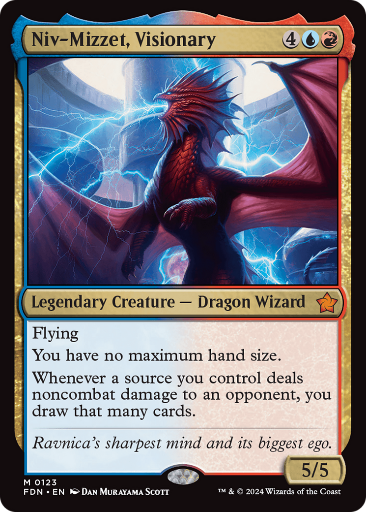 Niv-Mizzet, Visionary [Foundations] | Exor Games Truro