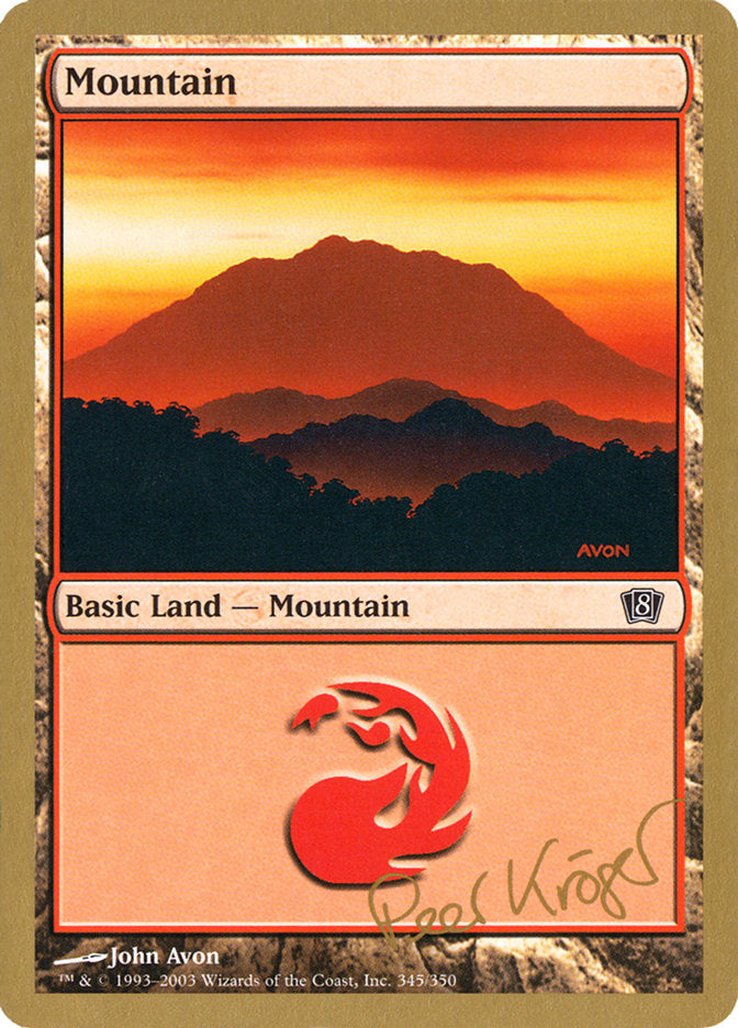 Mountain (pk345) (Peer Kroger) [World Championship Decks 2003] | Exor Games Truro