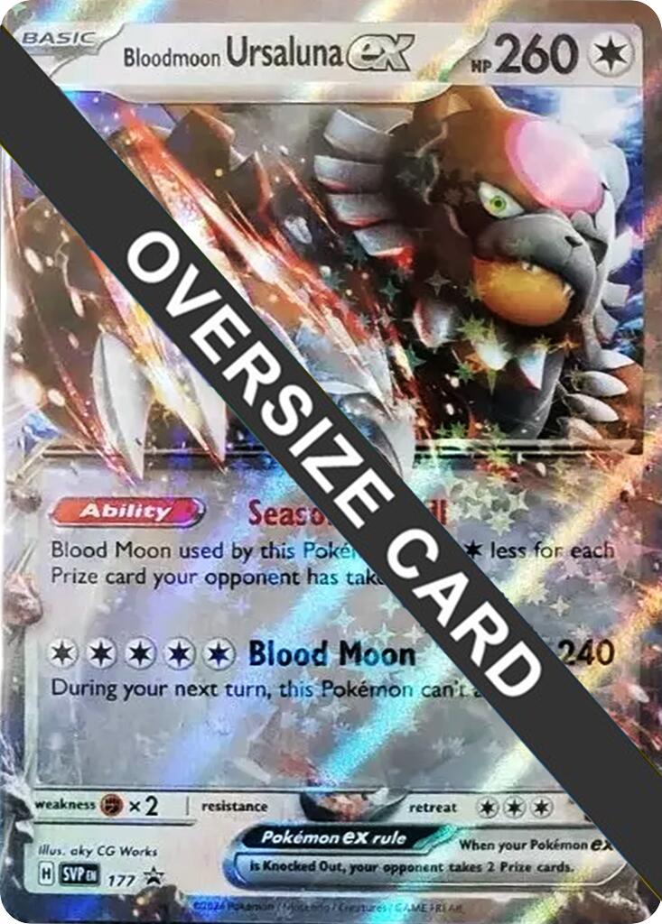 Bloodmoon Ursaluna ex (177) (Jumbo Card) [Scarlet & Violet Promo Cards] | Exor Games Truro