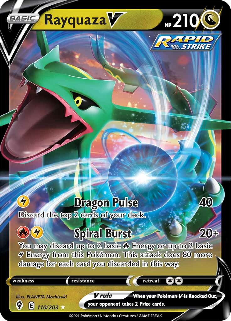 Rayquaza V (110/203) [Sword & Shield: Evolving Skies] | Exor Games Truro