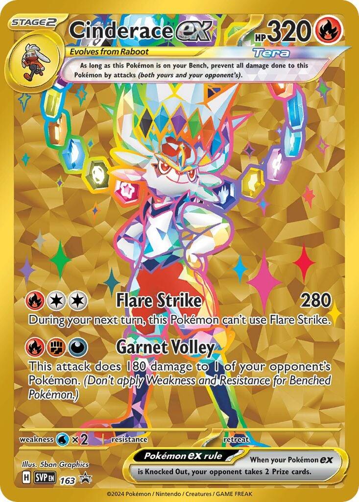 Cinderace ex (163) [Scarlet & Violet: Black Star Promos] | Exor Games Truro