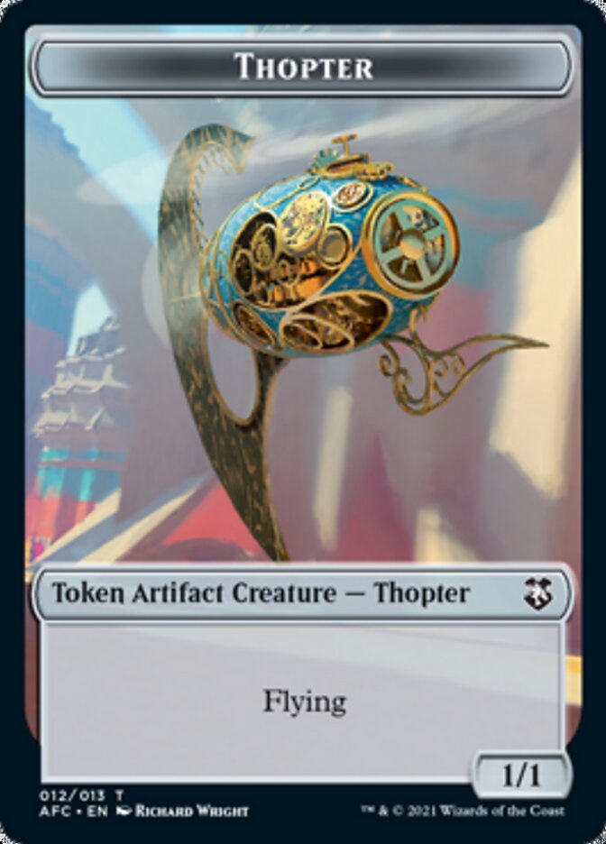 Thopter // Treasure Double-Sided Token [Dungeons & Dragons: Adventures in the Forgotten Realms Commander Tokens] | Exor Games Truro