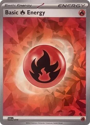 Basic Fire Energy (010) (Cracked Ice Holo) [Scarlet & Violet: Stellar Crown] | Exor Games Truro