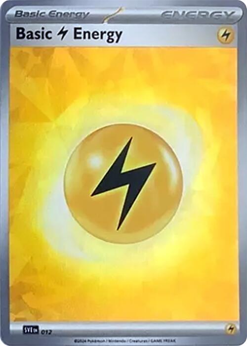 Basic Lightning Energy (012) (Cracked Ice Holo) [Scarlet & Violet: Stellar Crown] | Exor Games Truro