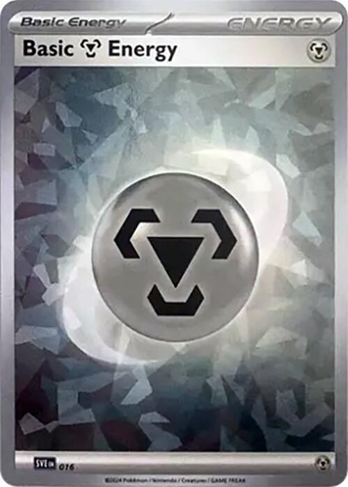 Basic Metal Energy (016) (Cracked Ice Holo) [Scarlet & Violet: Stellar Crown] | Exor Games Truro