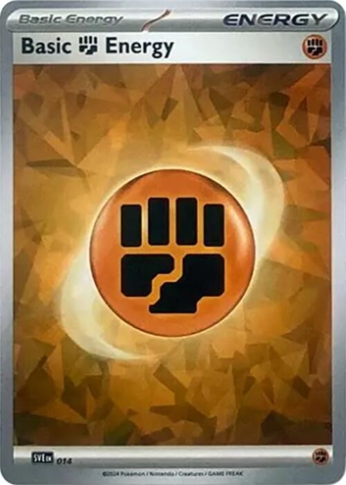 Basic Fighting Energy (014) (Cracked Ice Holo) [Scarlet & Violet: Stellar Crown] | Exor Games Truro