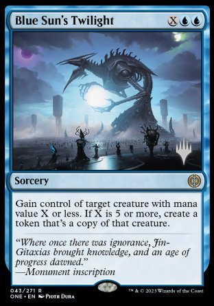 Blue Sun's Twilight (Promo Pack) [Phyrexia: All Will Be One Promos] | Exor Games Truro