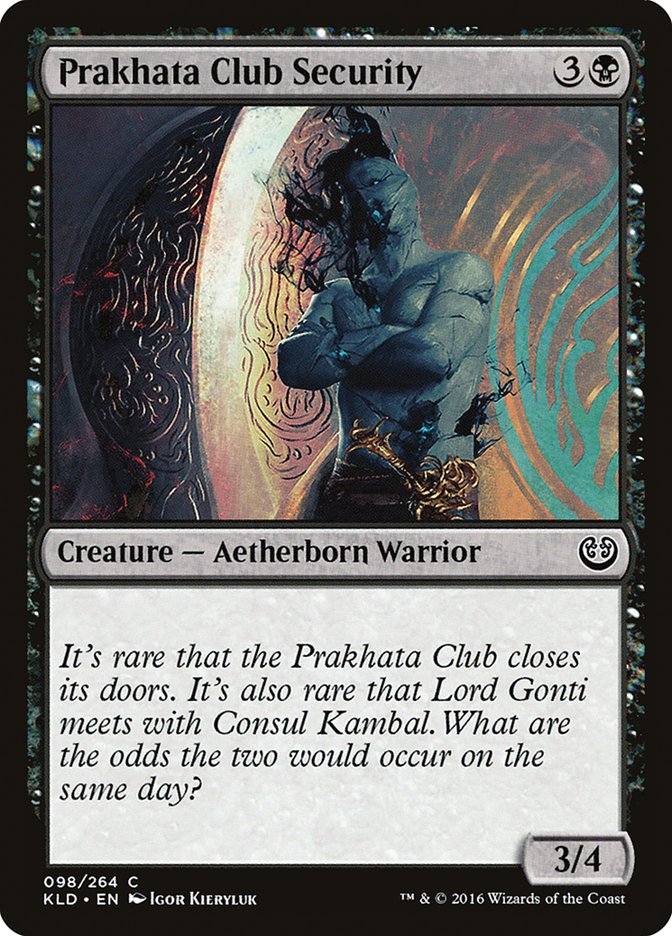 Prakhata Club Security [Kaladesh] | Exor Games Truro