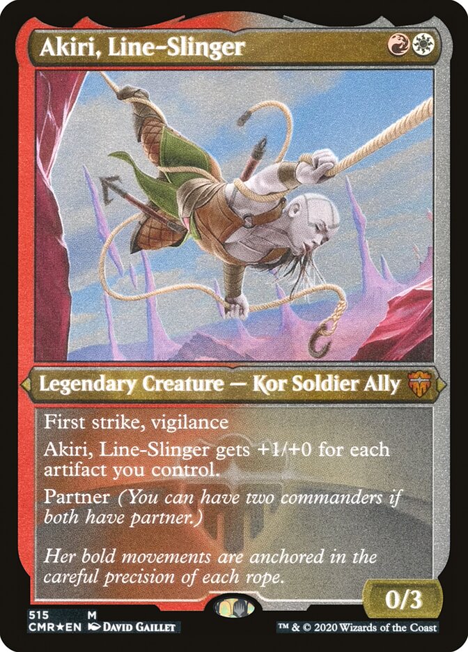 Akiri, Line-Slinger (Etched) [Commander Legends] | Exor Games Truro