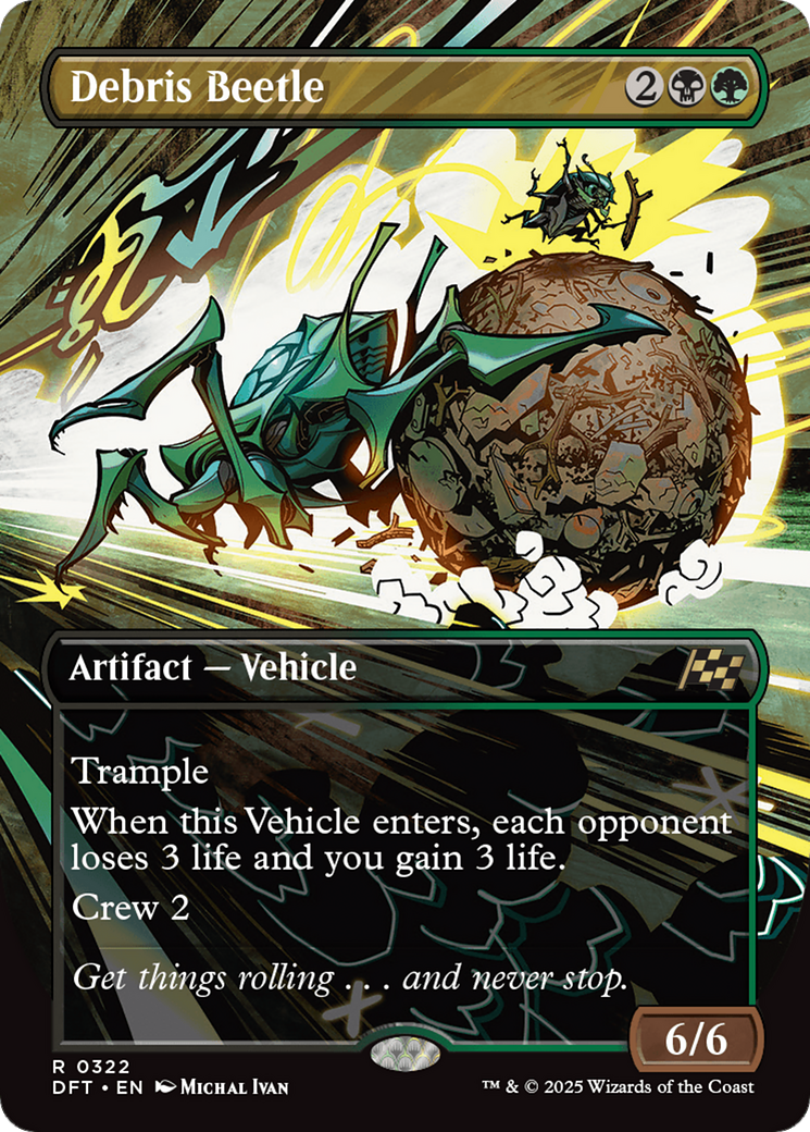 Debris Beetle (Borderless) [Aetherdrift] | Exor Games Truro